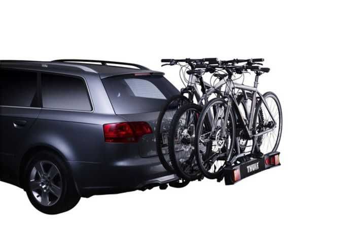 Thule велоплатформа RideOn 9503 на фаркоп 3 велосипеда витрина 105*75 см до 45 кг новыу БУ гарантия аренда установка сборка функция наклона прокат