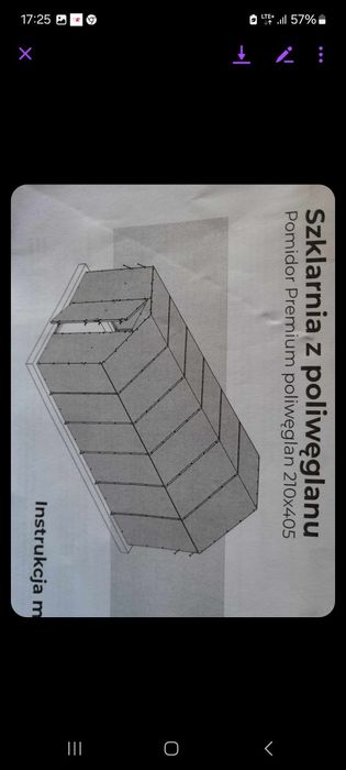 Szklarnia z poliwęglanu 210/405 poliwęglan o grubości 4mm