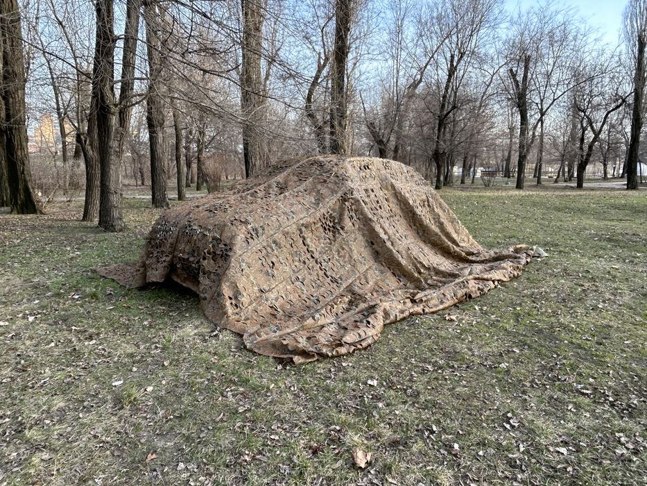 Маскувальна сітка коричнево - зелена