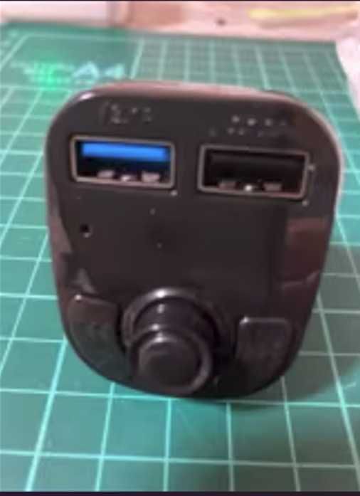 Transmiter FM Bluetooth 5.0 do auta + Szybka Ładowarka USB