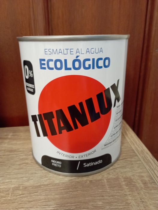 Tinta Titanlux Esmalte Ecológico Preto Satinado