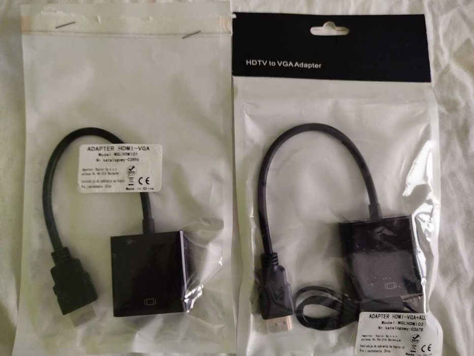Adapter przejściówka HDMI do VGA - podłączenie monitora lub TV