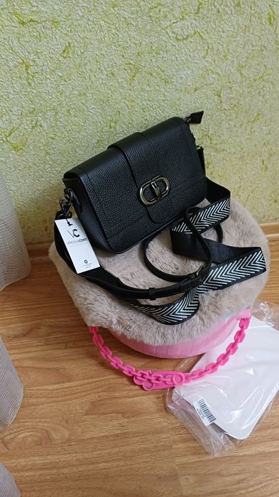 Сумка женская кожаная новая Италия Borse in Pelle Virginia Conti