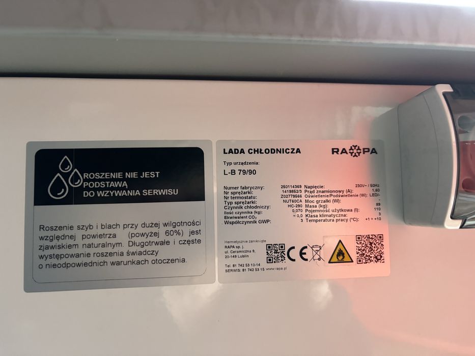 Lada chłodnicza nowa