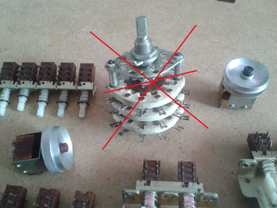 Радидетали - Проволочные резисторы, Переключатели