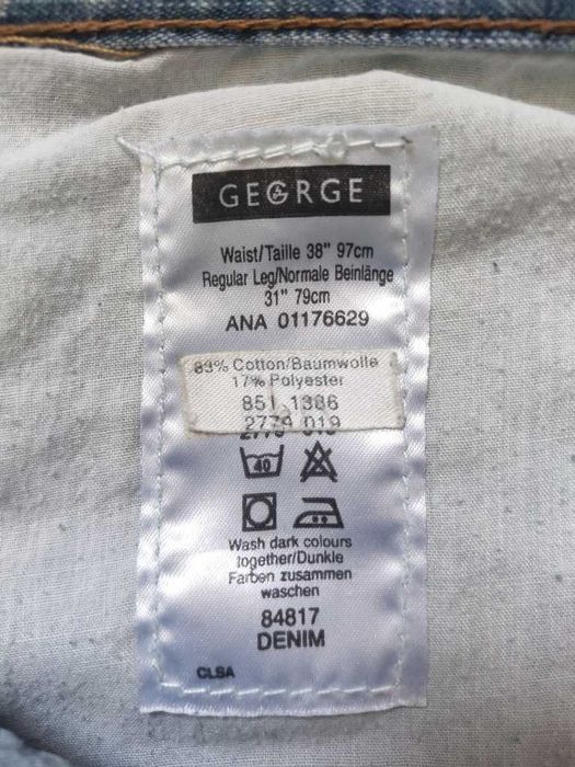 Джинсы мужские George Boot Fit W38 L31