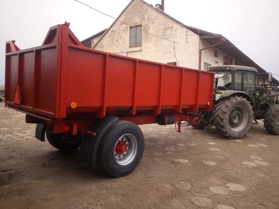 przyczepa wywrotka jednoosiowa tandem 3t - 15t homologacja
