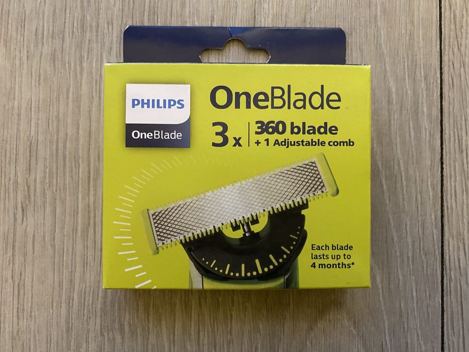 3x Oryginalne Zapasowe ostrza wkłady zapasy do Philips OneBlade 360 QP437/50 Okazja