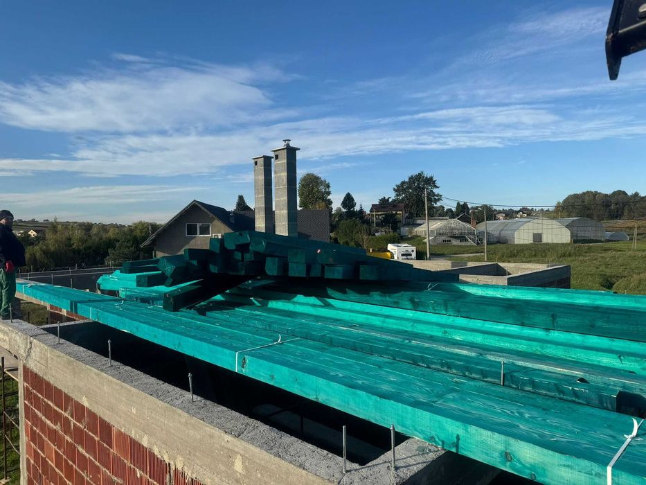 Więźba dachowa deski szalunkowe