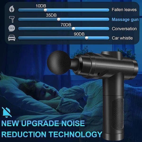 Вібраційний ударний м'язовий масажер Massage Gun Zerolia (30 швидкостей і сенсорний РК-екран)