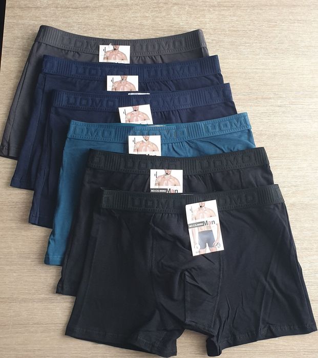 6×bokserki męskie L bawełna