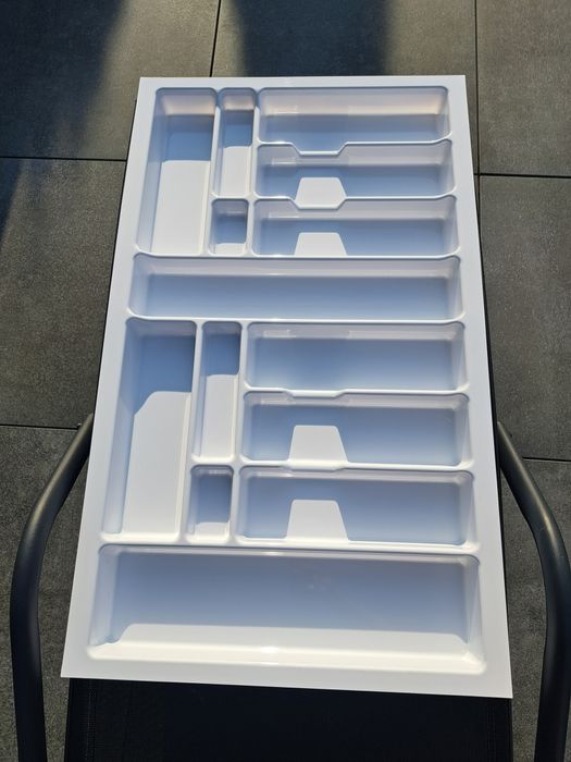 Wkład organizer na sztućce biały do szuflady 90 cm nowy