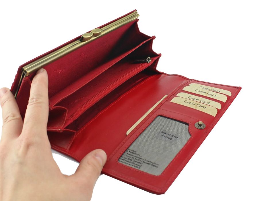 duży portfel damski skórzany