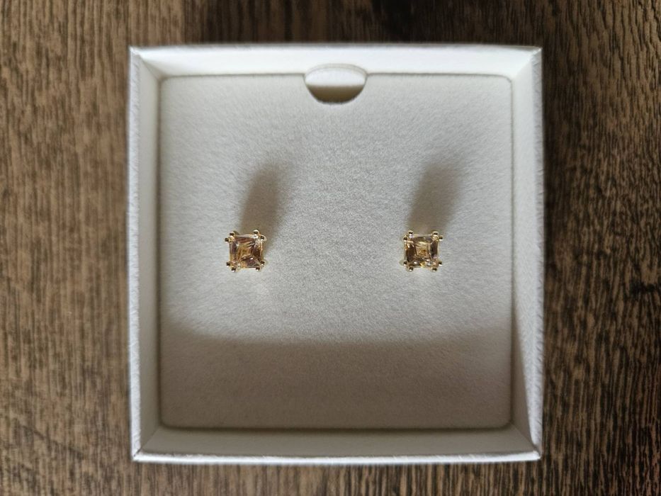 Swarovski Stilla Stud Earrings - kolczyki sztyft stal pozłacana