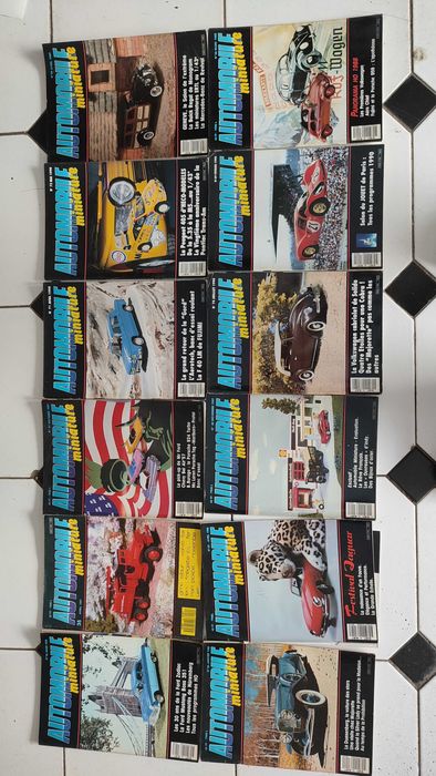 36 Revistas Automobille Miniatura - Miniaturas Automóveis