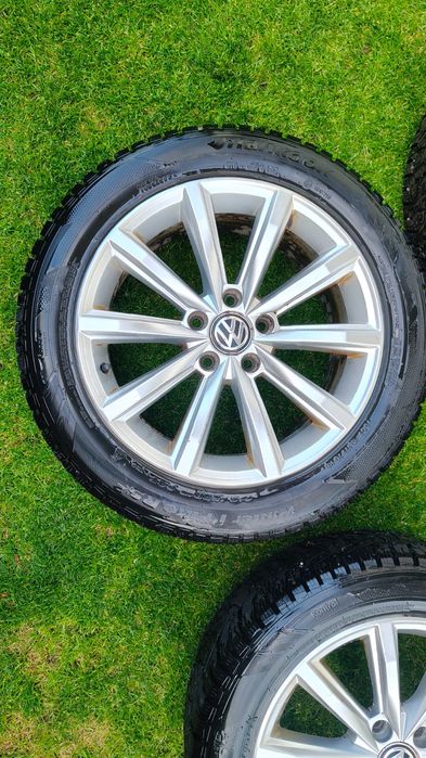 Alufelgi VW koła zimowe opony 215/55R17 Hankook Passat Arteon Golf