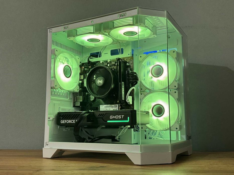 Biały Komputer RTX 5060 Ryzen 5 16GB RAM SSD Gamingowy do Gier FV23%