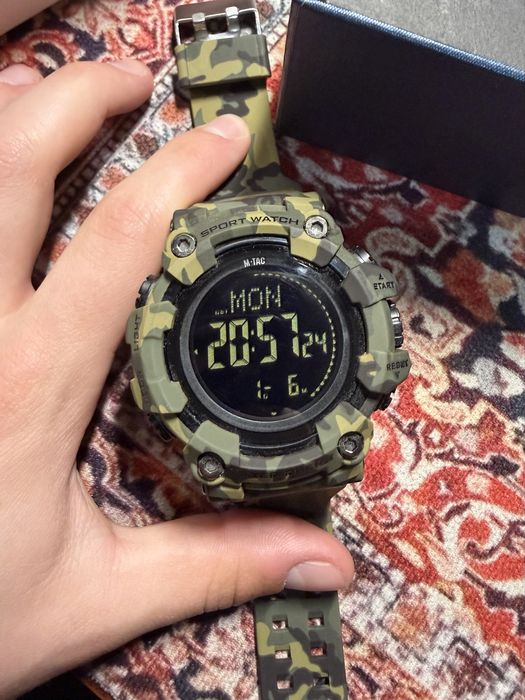 Тактичний годинник M-TAC 2037 камуфляж водонепроникний 5ATM