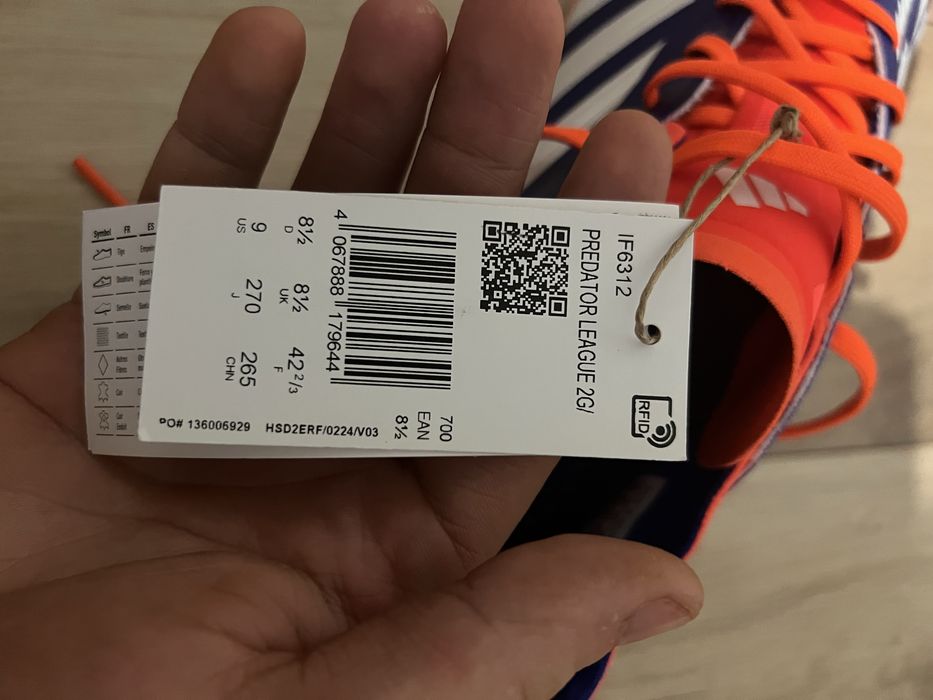 Adidas predator 2g/3g 42