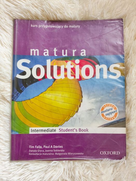 Matura solutions intermediate. Student's book podręcznik