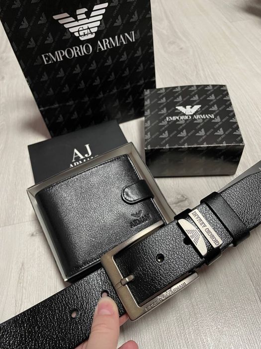 Подарунковий набір Подарочный набор комплект ремінь гаманець ремень