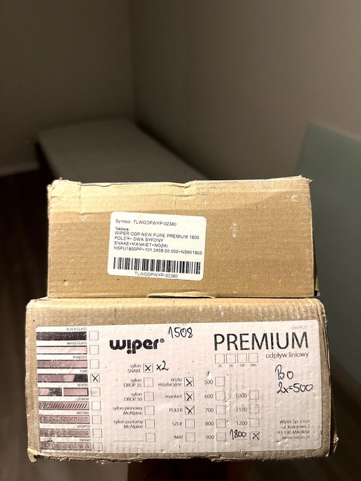 Odpływ liniowy Wiper Premium Pure Poler