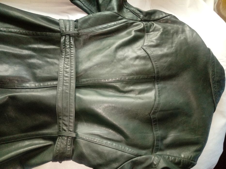 płaszcz skórzany wojskowy SS gestapo wermacht oficerski