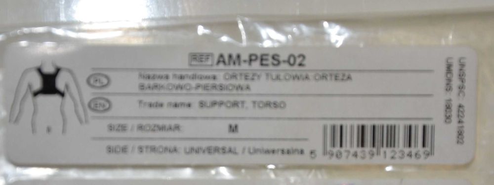 Orteza barkowo-piersiowa -stan bdb