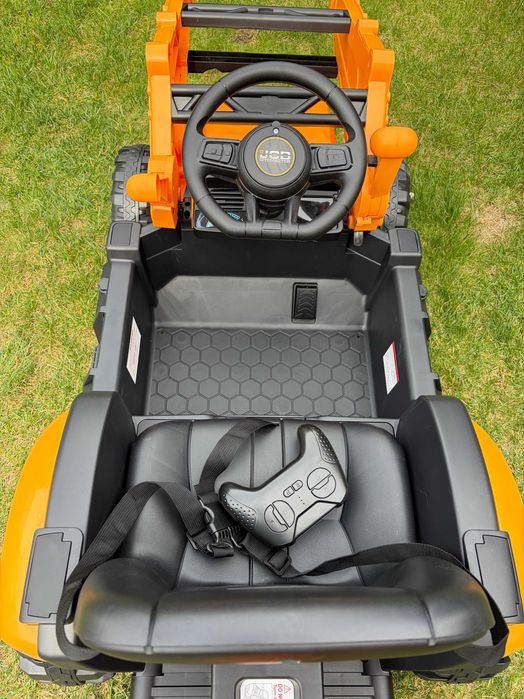 Pojazd Koparka 2w1 JCB Żółty Pilot Kopara dla dzieci elektryczna