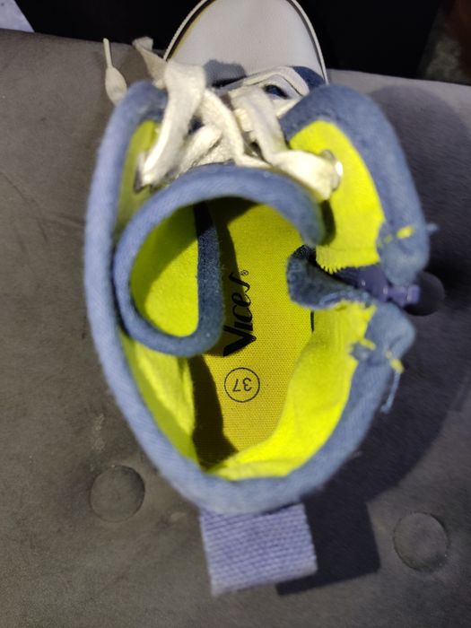 Buty damskie na koturnie Sneakersy sportowe materiał trampki 37