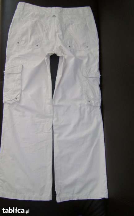 RESERVED cienkie spodnie na lato roz XL 42 uk14