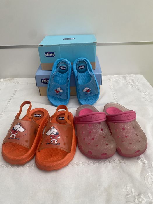 Chicco Cão Novos Chinelos 22 e 25 verão Piscina Natação
