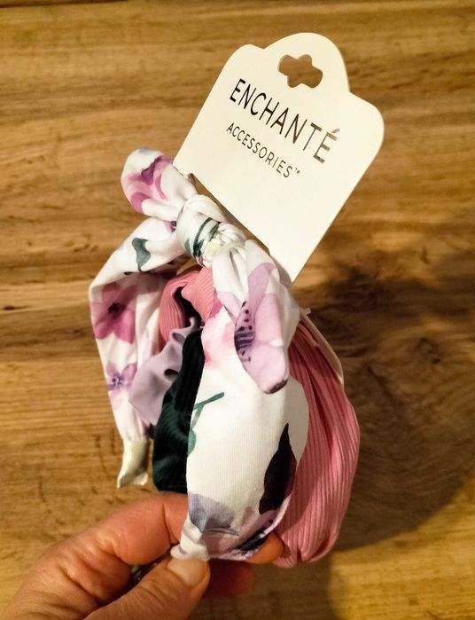 Nowy zestaw do włosów 2opaski + 3 gumki scrunchie