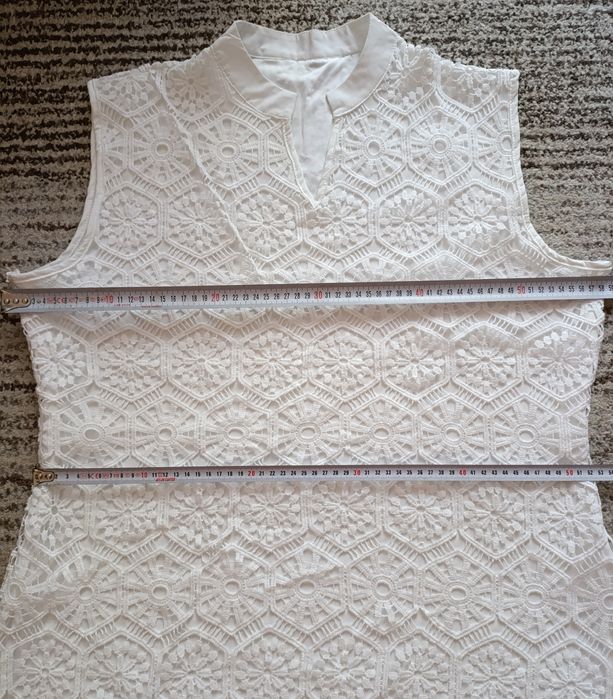 Біла сукня без рукавів 56 розмір