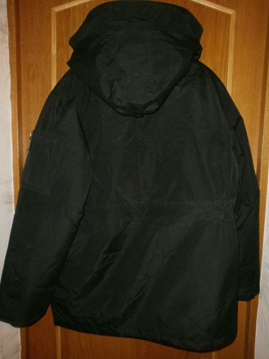 Куртка парка аляска пуховик Polo USA, чёрная, р. L, наш 56. ПОГ-70 см