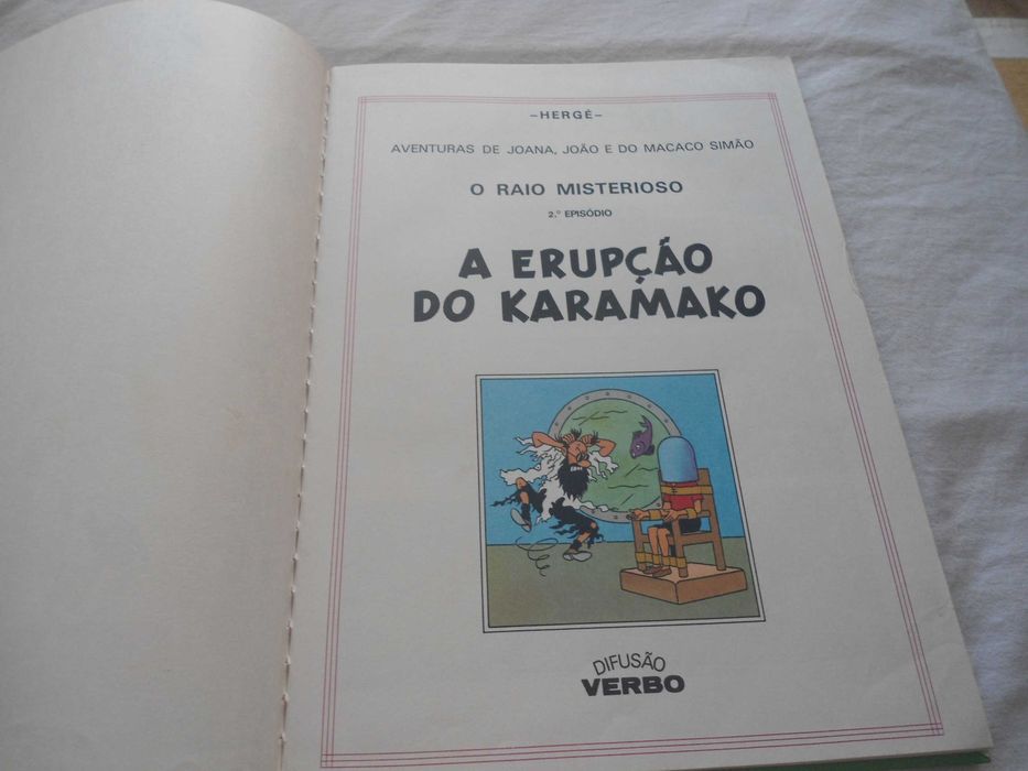 A Erupção do Karamako (2º episódio) por Hergé