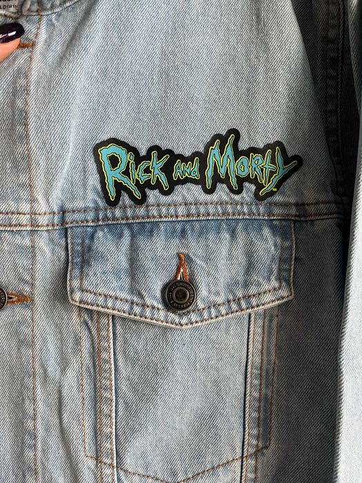 Kurtka jeansowa katana Rick&Morty Cropp L
