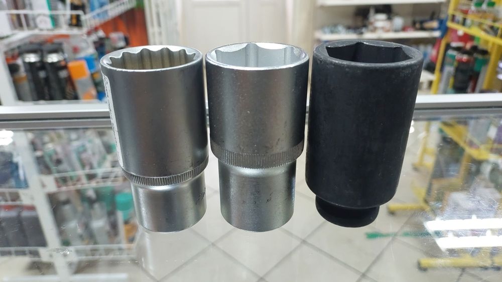 Головки торцевые 1/2, 3/4, 1 дюйм(а). E-профиль.