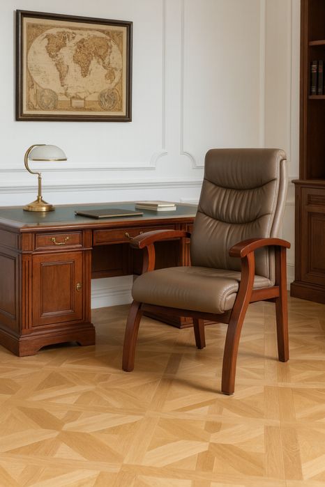 Krzeslo skóra ekologiczna  kapuczyn wypoczynkowy , -60%, outlet, ok