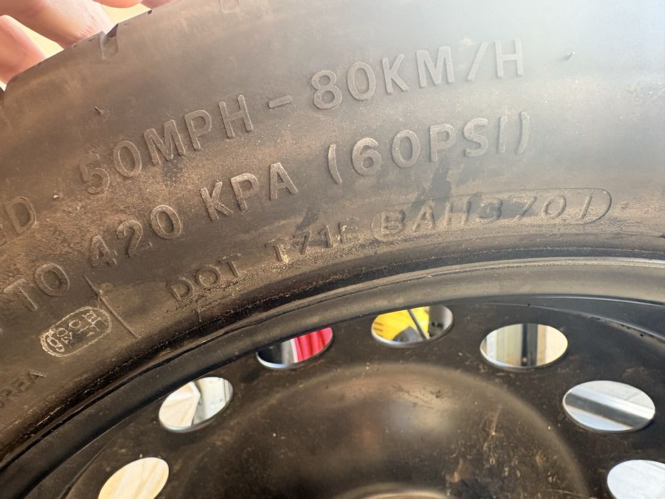 Kolo dojazdowe 5x108 R17 T125/80