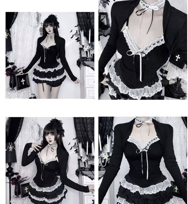 Топ готика темная Лолита 6 видов цены в описании