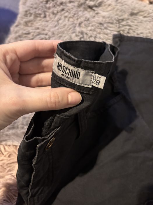 Moschino jeans XXS dzwony czarne slim fit