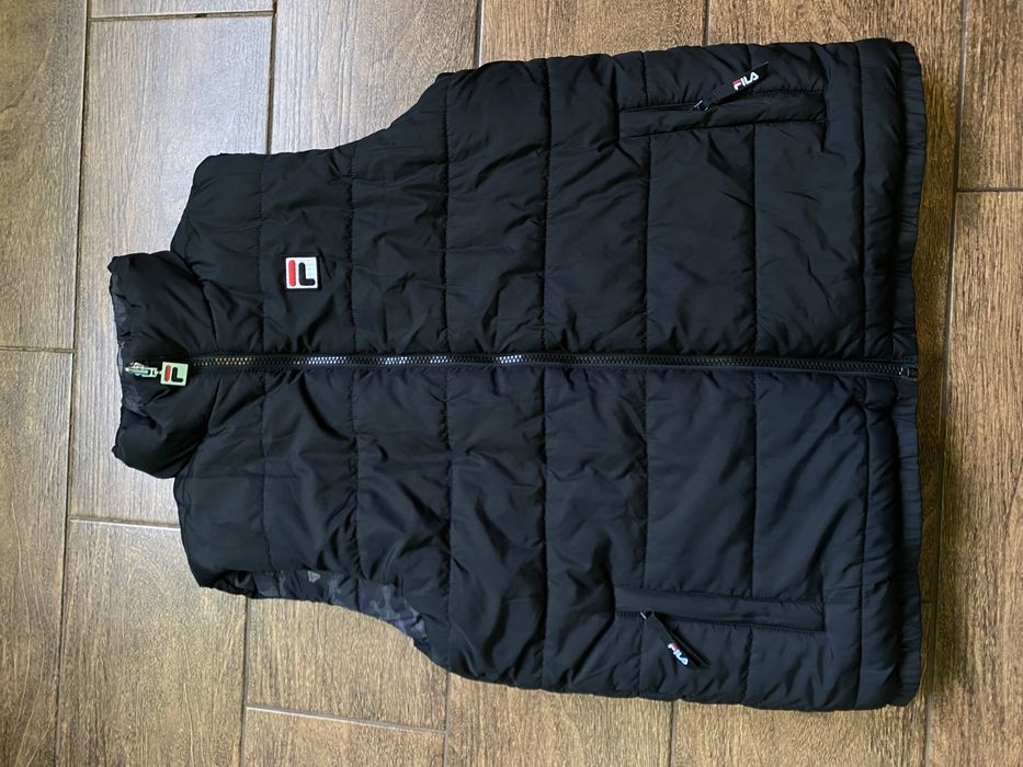 Жилетка чоловіча 2 стороння Fila, черный, S/M