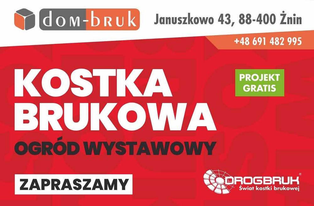 Kostka brukowa płyta Verona DROGBRUK, DOMBRUK, Projekt Gratis!!