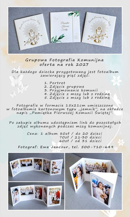 Fotograf Ślub Komunia Chrzest