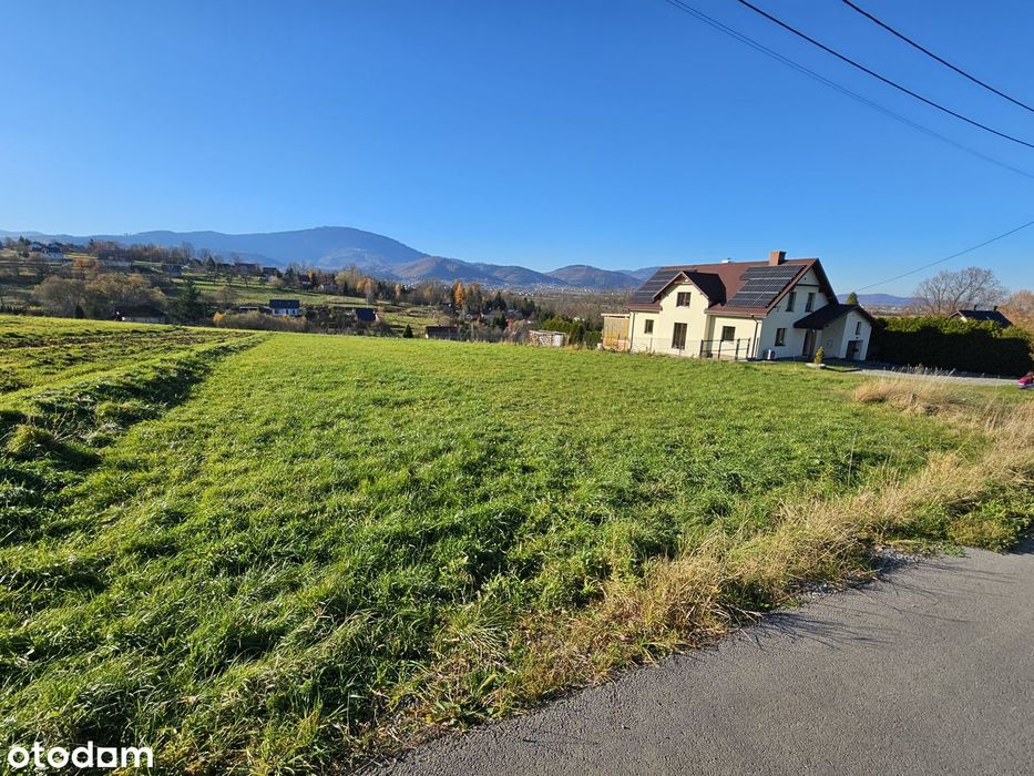 Działka budowlana 1100 m² | szeroka 25x44 m | Lipowa | widokowa |media – pohled 3