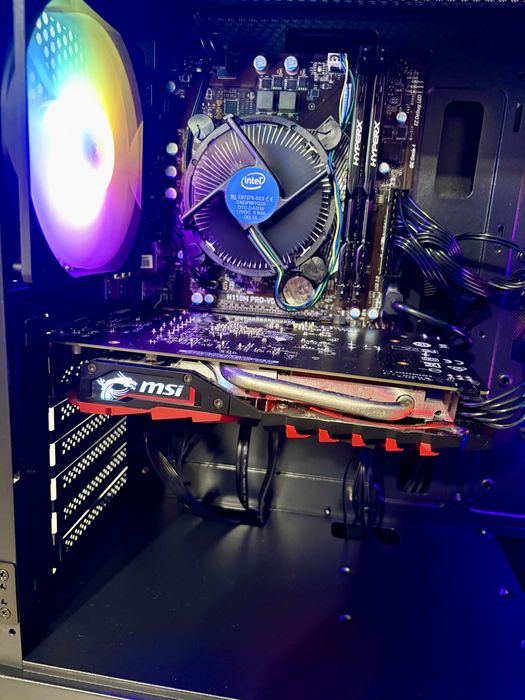 Komputer gamingowy RGB Intel Core I5 / GTX 1050 Ti / 16 GB RAM GWARANCJA