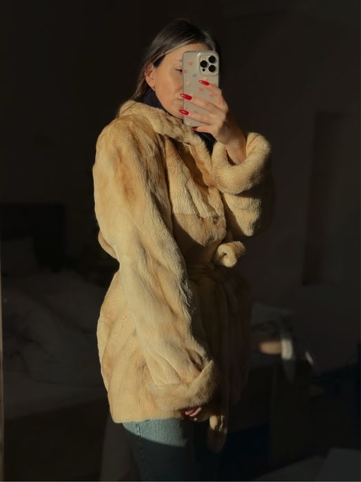 Норкова шуба MANZARI, натуральна норка