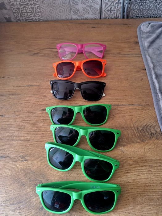 Okulary damskie zestaw 7szt