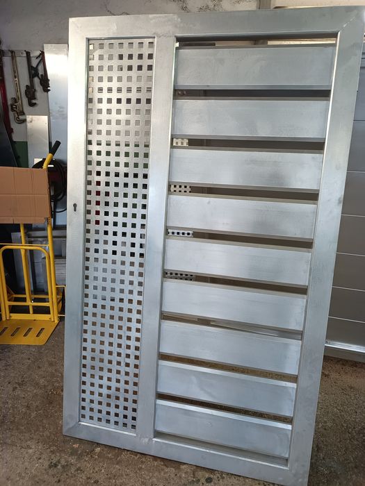 Portão em alumínio soldado